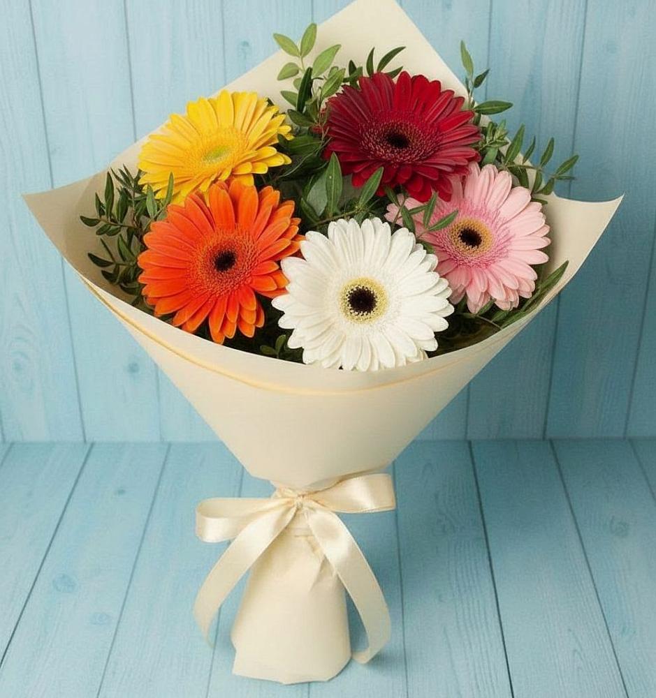 Букет цветов из: Герберы в Желябино