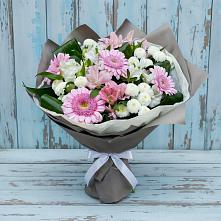 Букет цветов из:  Герберы, Альстромерии и Хризантемы #REPLACE_PRED# Желябино
