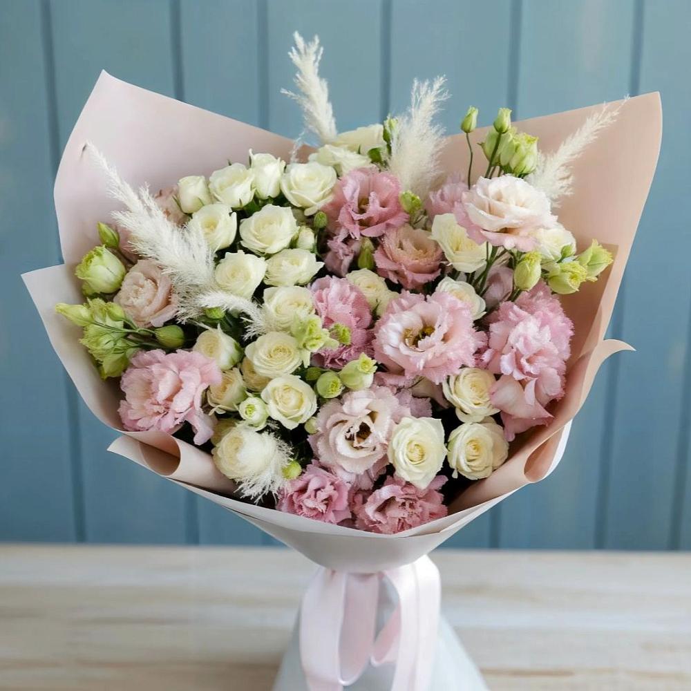 Букет цветов из: Альстромерии и Розы в Желябино