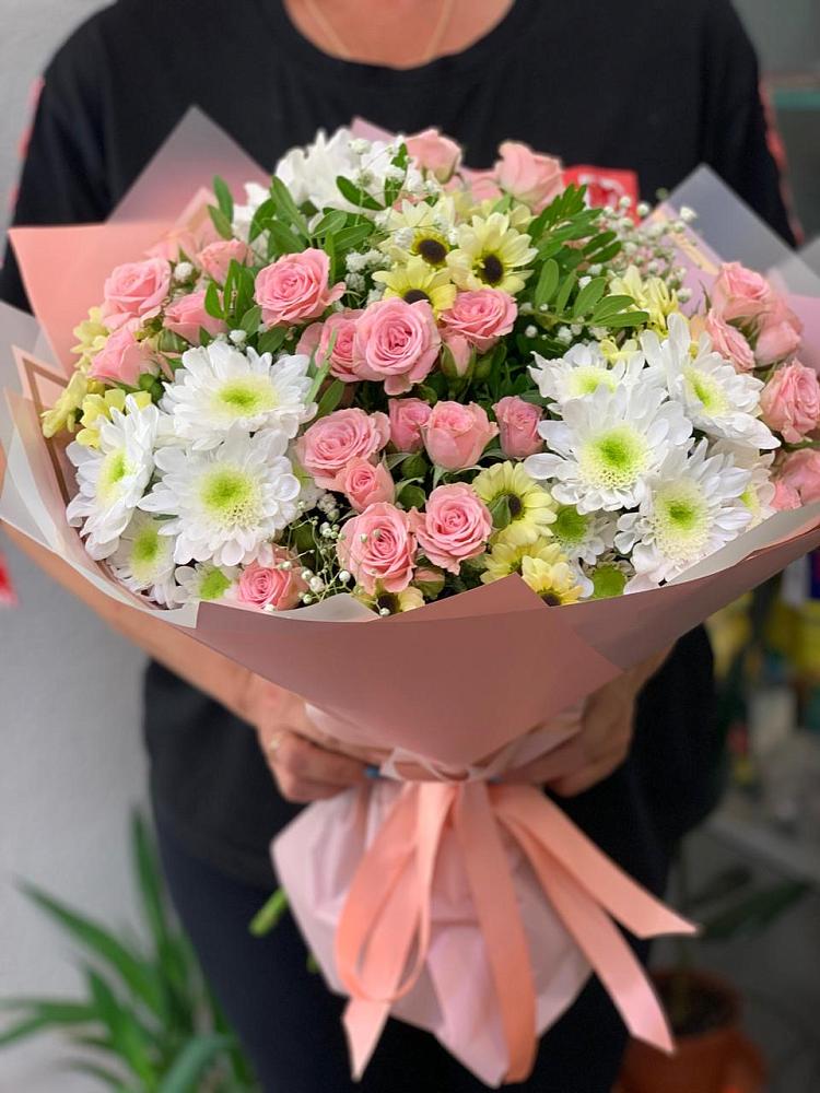 Букет цветов из: Розы и Хризантемы в Желябино