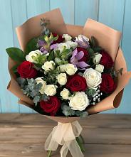 Букет цветов из:  Розы и Альстромерии в Желябино