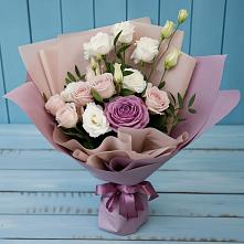 Букет цветов из:  Розы и Лизиантусы в Желябино