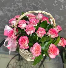 Цветочная композиция из Розы в корзине #REPLACE_PRED# Желябино