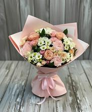 Букет цветов из:  Гвоздики, Розы и Хризантемы в Желябино