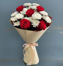Букет цветов из:  Розы и Хризантемы в Желябино
