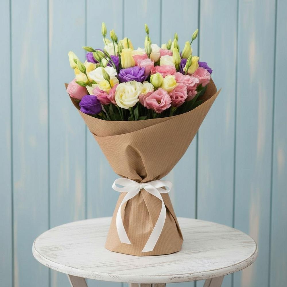 Букет цветов из: Лизиантусы в Желябино