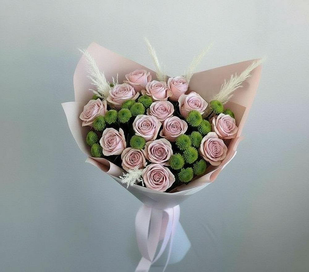 Букет цветов из: Розы и Хризантемы в Желябино