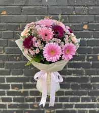 Букет цветов из:  Герберы и Хризантемы в Желябино