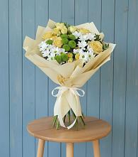 Букет цветов из:  Хризантемы и Розы в Желябино