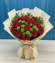 Букет цветов из:  Розы и Хризантемы в Желябино