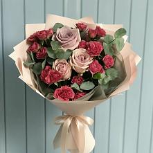Букет цветов из:  Гвоздики и Розы #REPLACE_PRED# Желябино