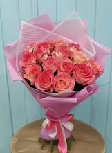 Букет 15 Розовых роз Равель в Желябино