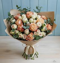 Букет цветов из:  Альстромерии и Розы в Желябино