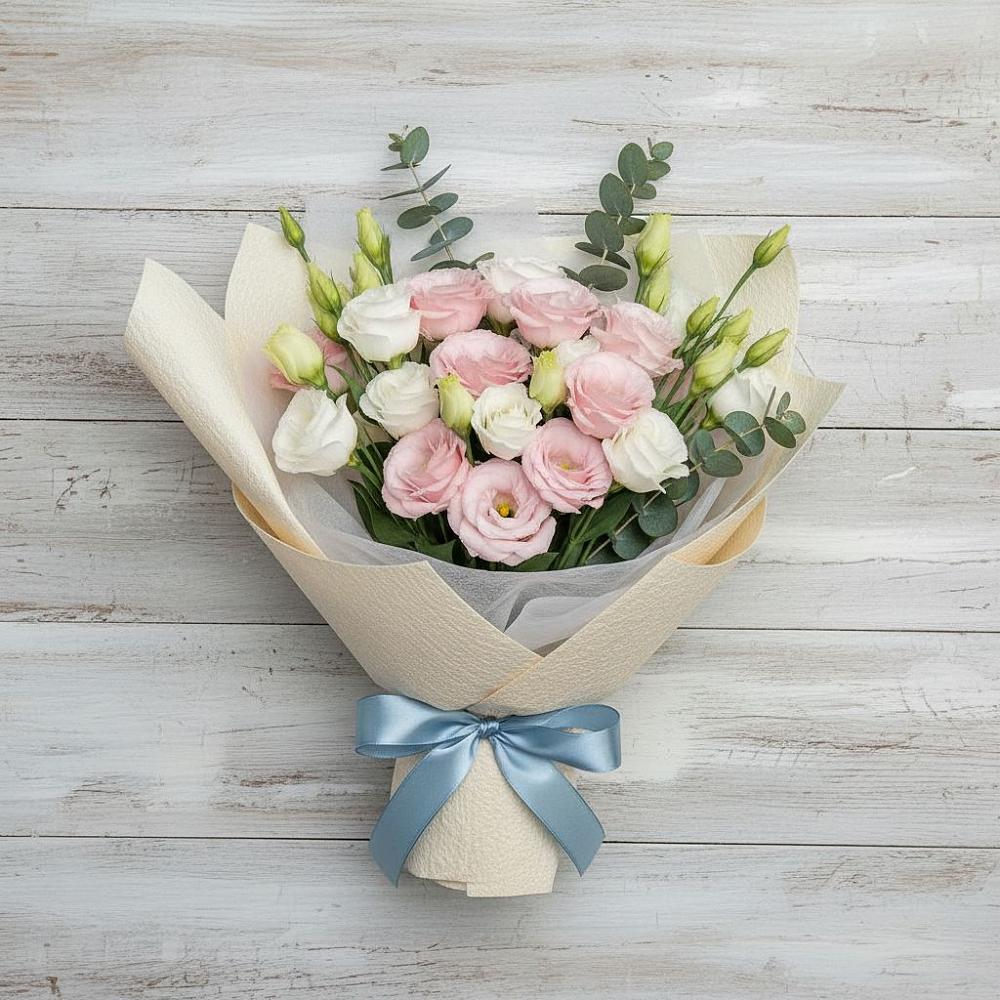 Букет цветов из: Лизиантусы в Желябино